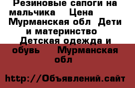 Резиновые сапоги на мальчика  › Цена ­ 300 - Мурманская обл. Дети и материнство » Детская одежда и обувь   . Мурманская обл.